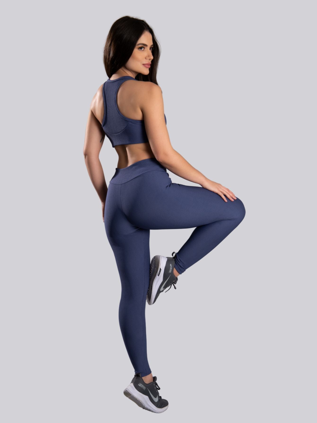 Conjunto Canelado (Calça +Top S/Bojo)