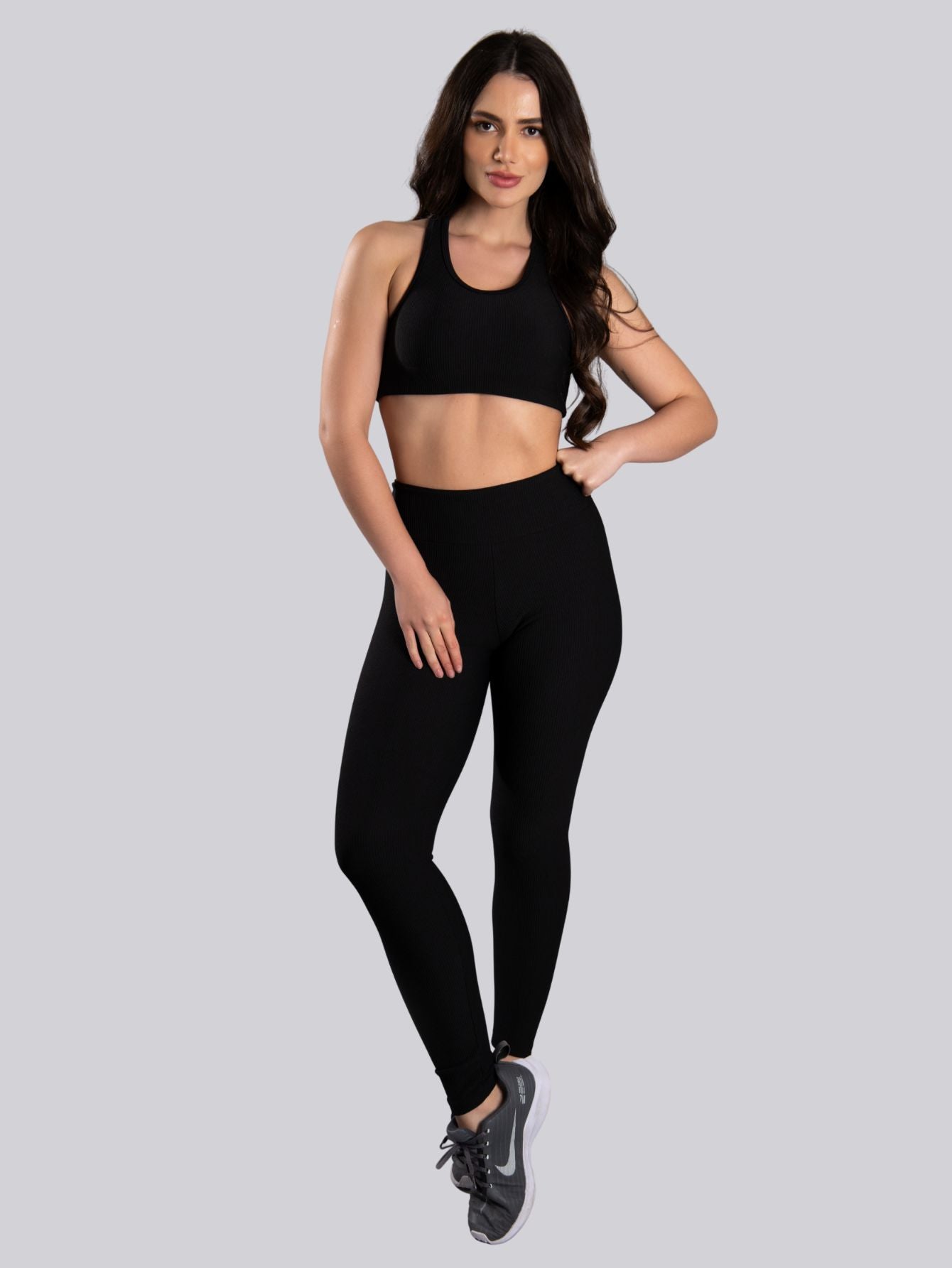 Conjunto Canelado (Calça +Top S/Bojo)
