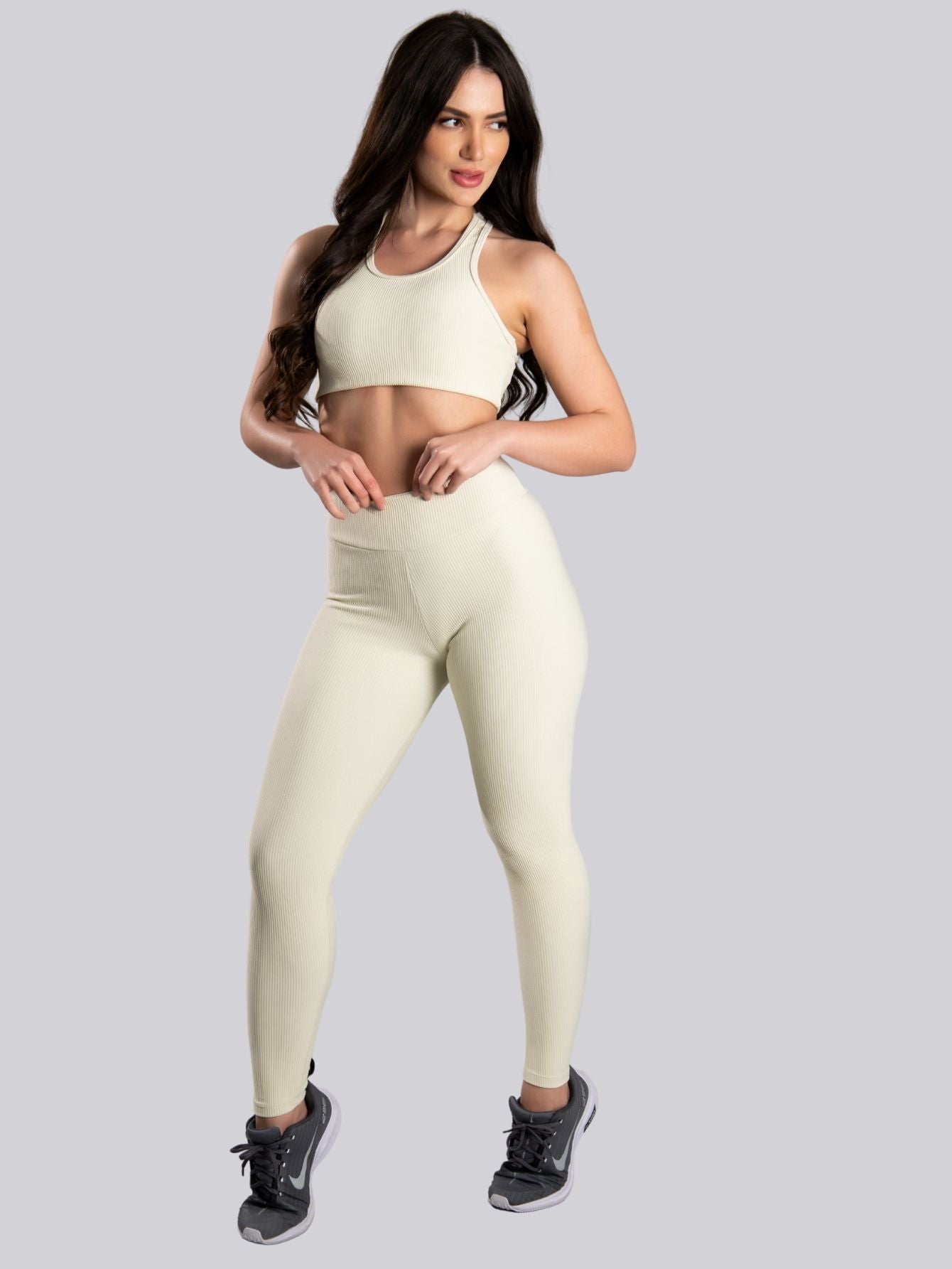 Conjunto Canelado (Calça +Top S/Bojo)