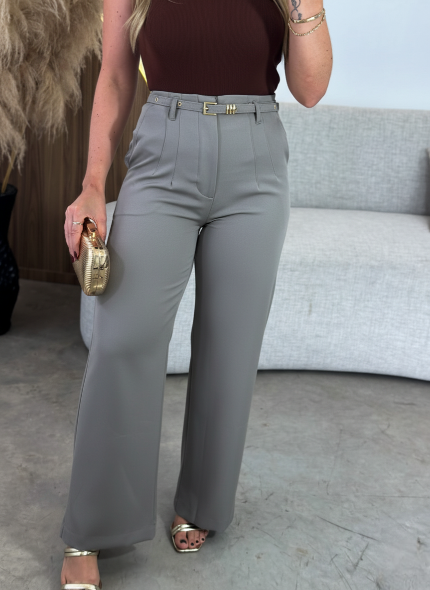 Calça Pantalona Premium + cinto