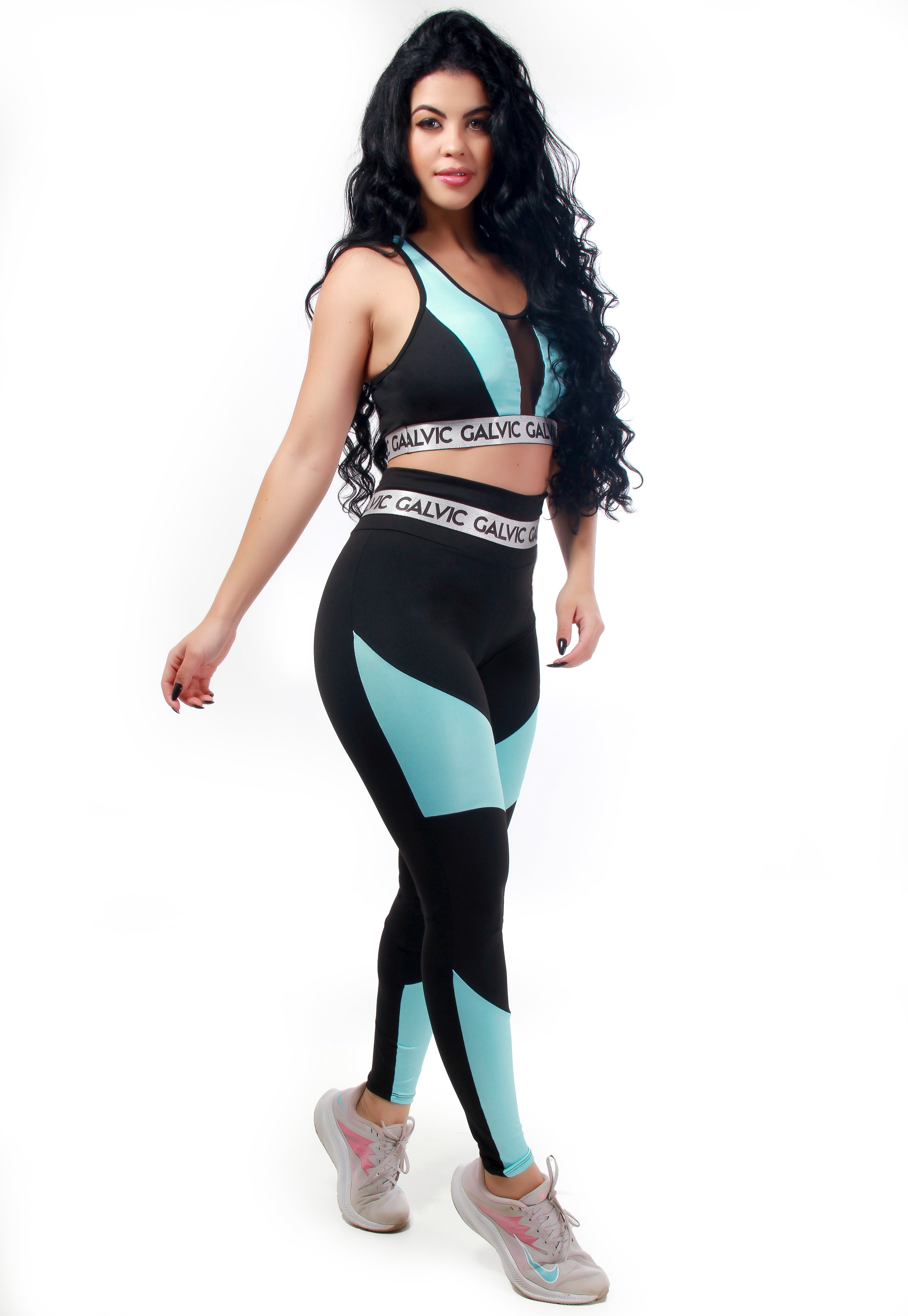 Conjunto Calça Legging Detalhe + Top Elástico