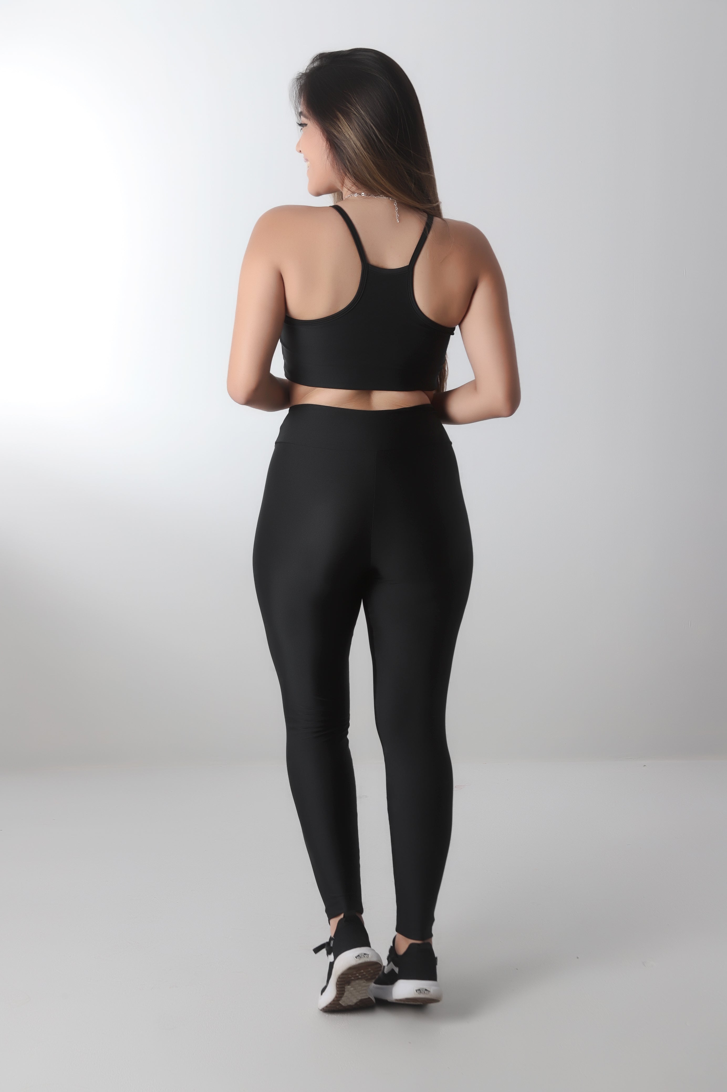 Conjunto Brilhoso (Calça + Top C/Bojo)