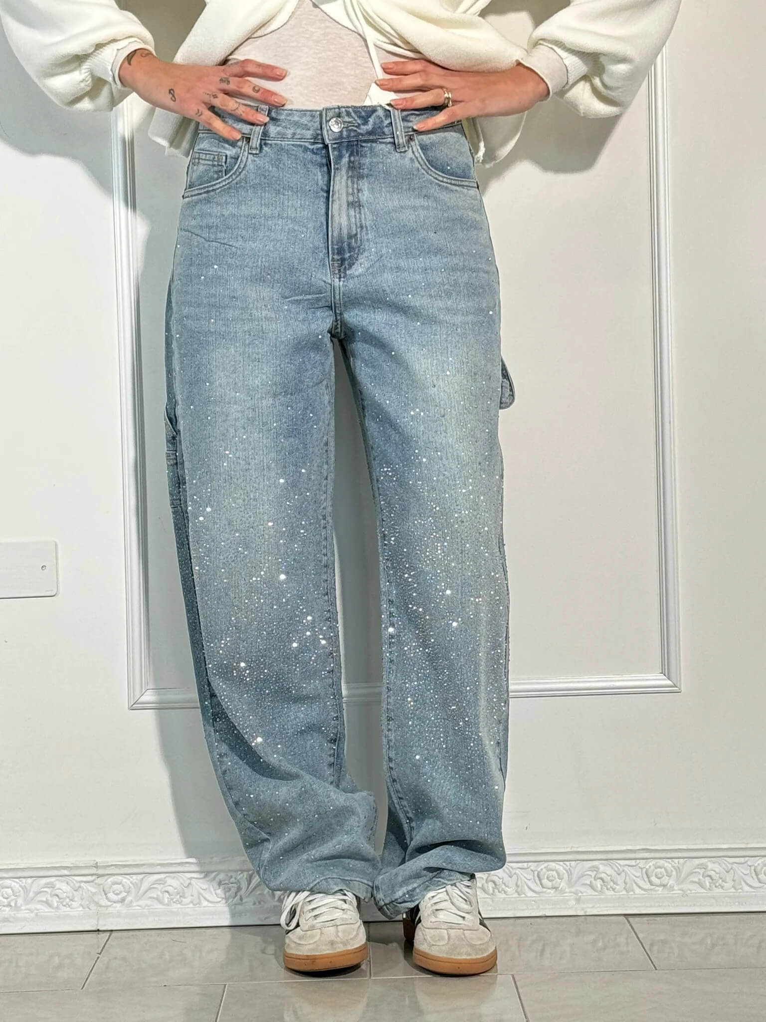 Calça Jeans Demin Ballon