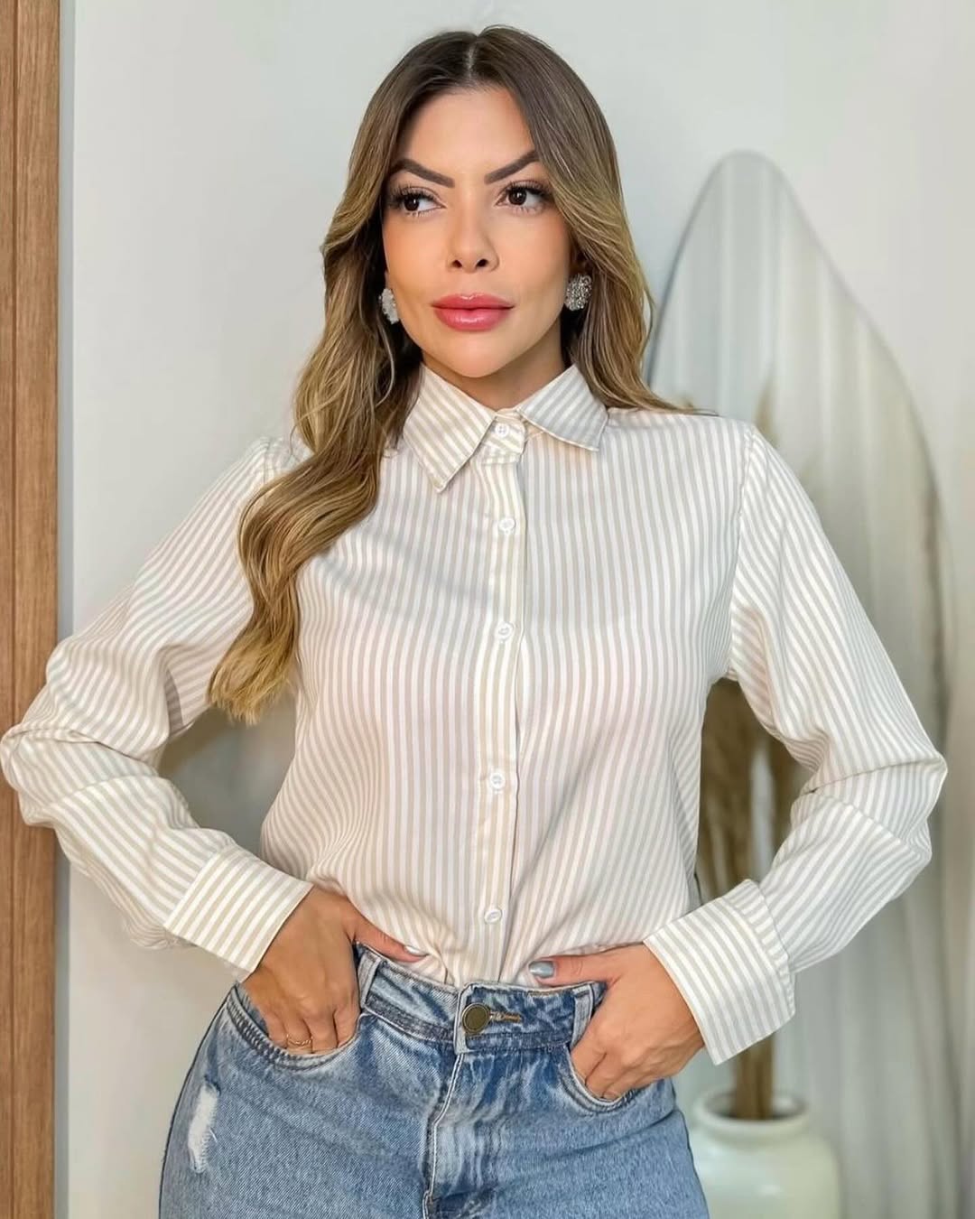 Camisa Social Listrada