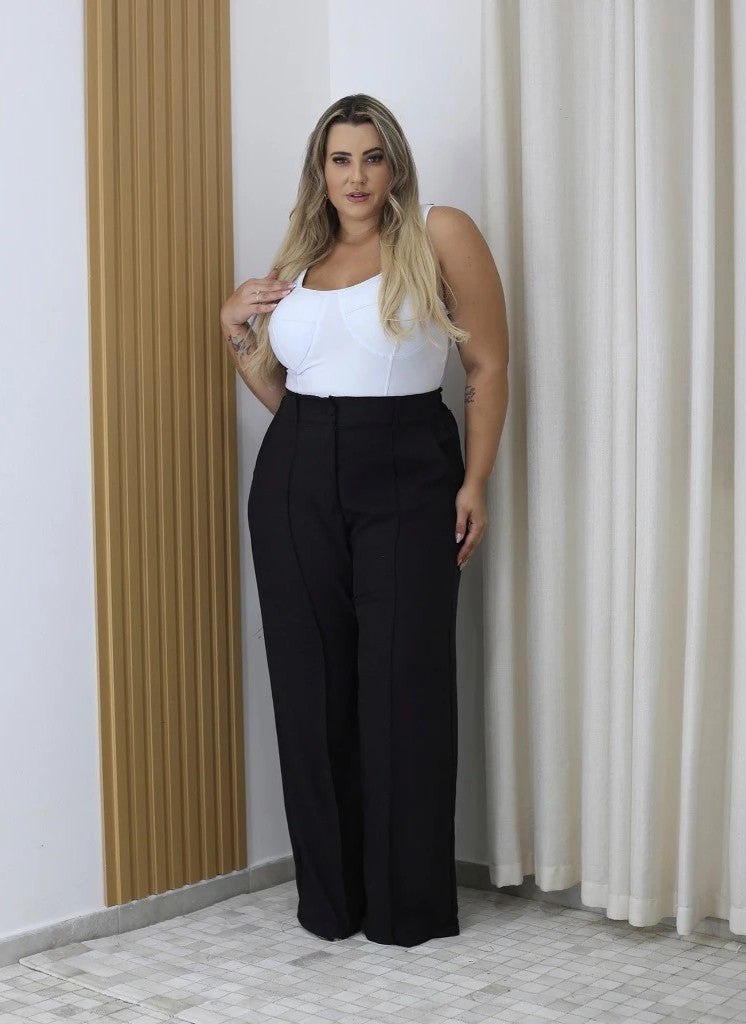 Calça Pantalona Linho