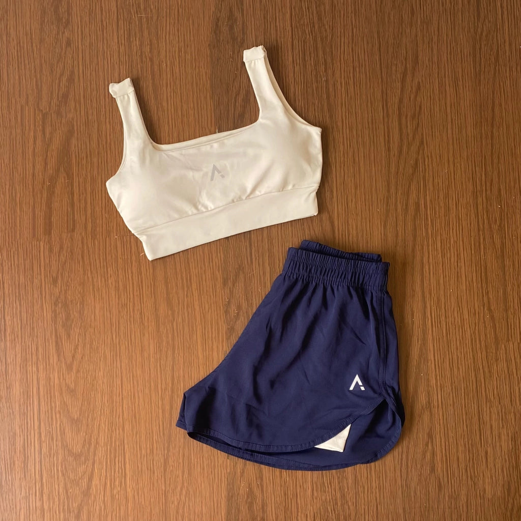 Conjunto Advance ( Top com bojo + Short Duplo )