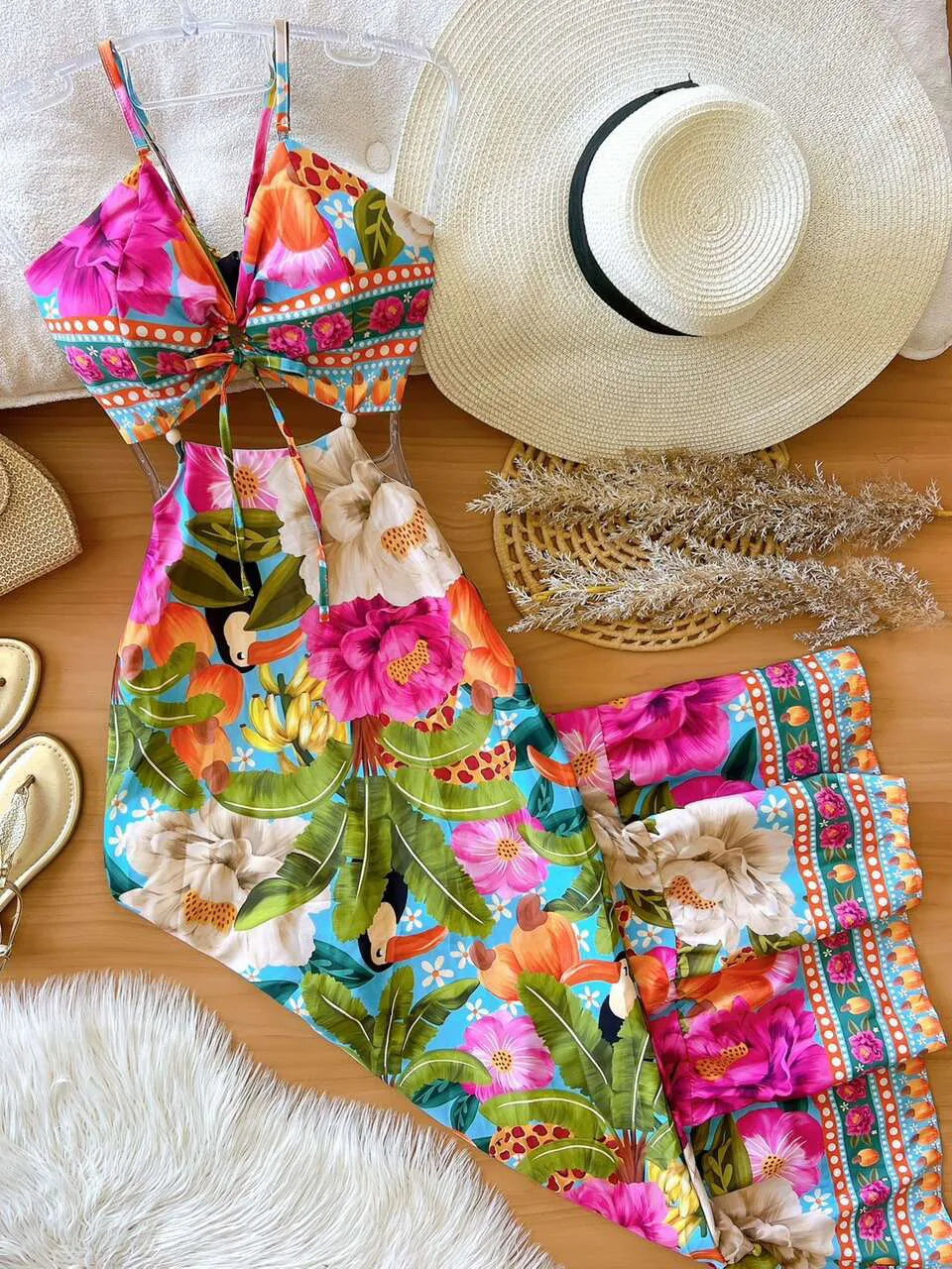 Vestido Longo Lorena Tropicalia