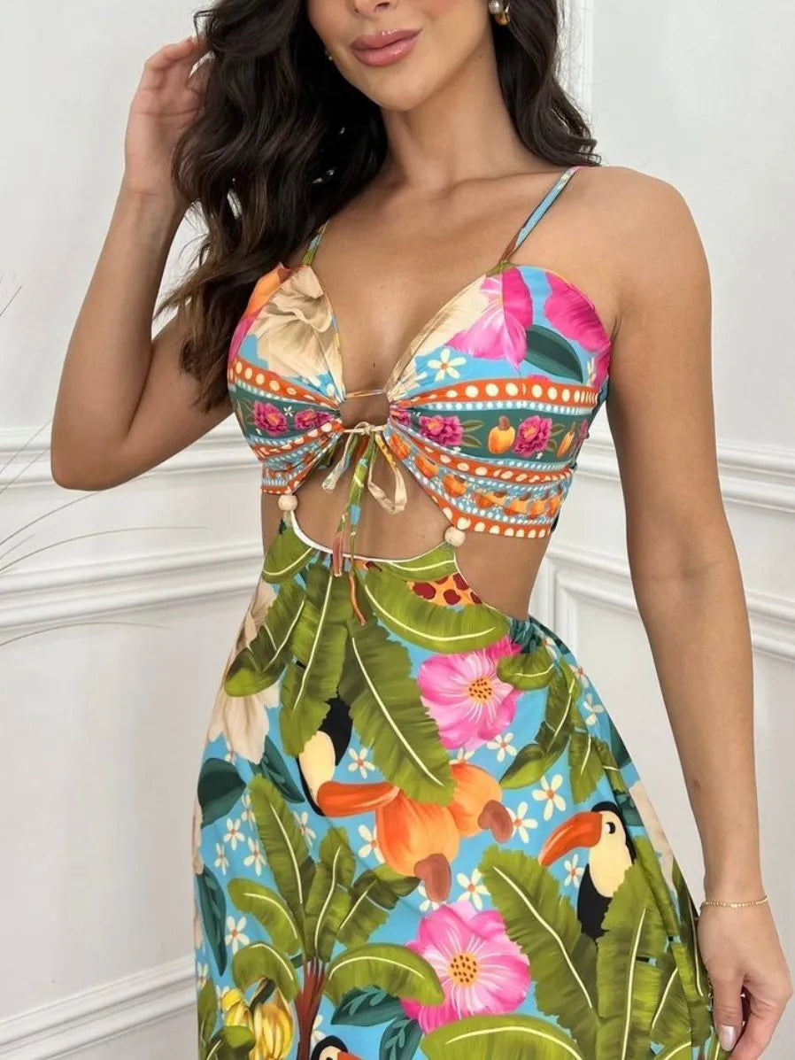 Vestido Longo Lorena Tropicalia