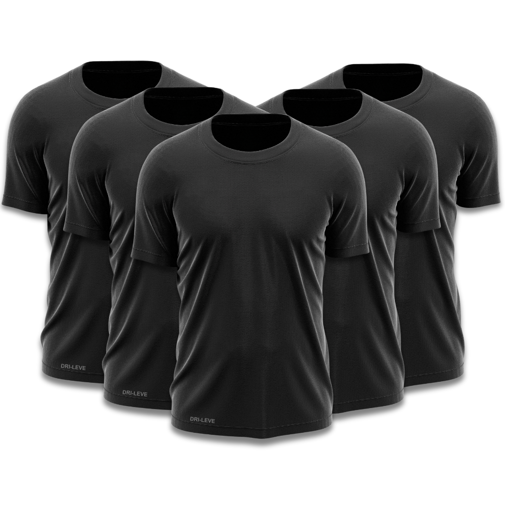 Kit 5 Camisetas Tecnológicas FitneSmart Masculinas