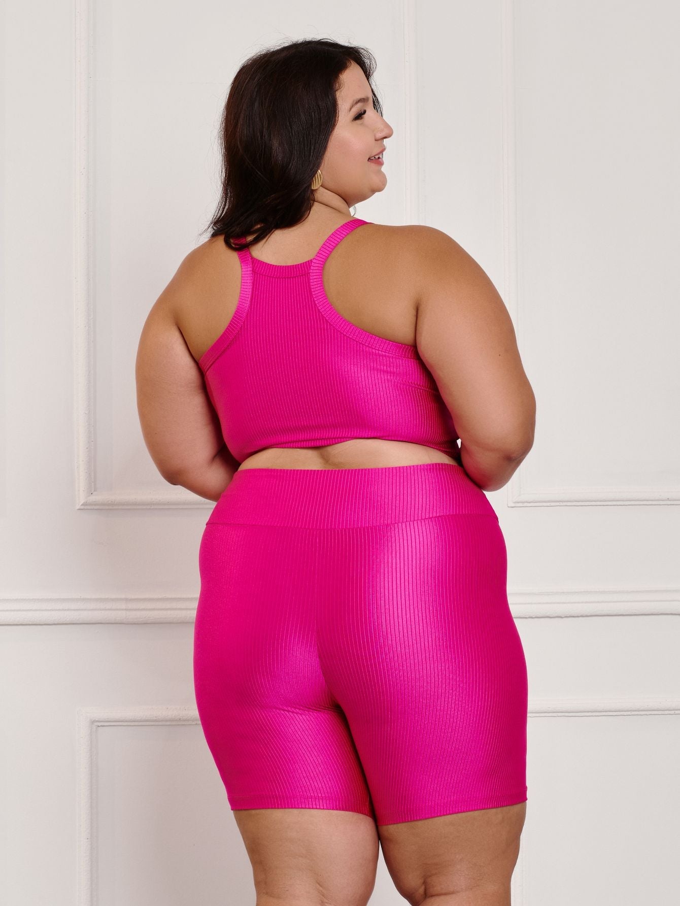 Conjunto Fitness Canelado Plus Size
