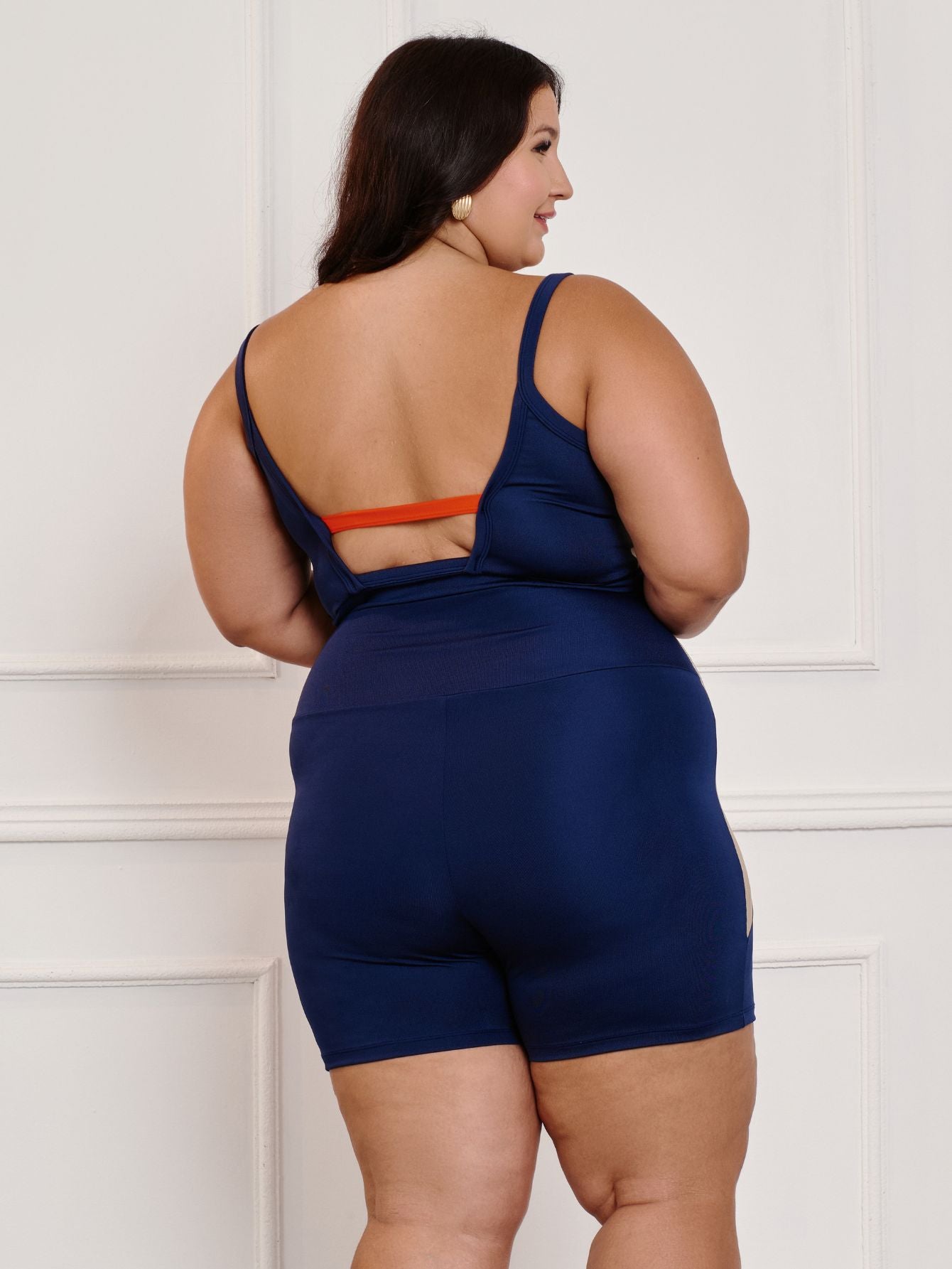 Conjunto Fitness Brilhoso Bermuda + Top S/bojo Plus Size