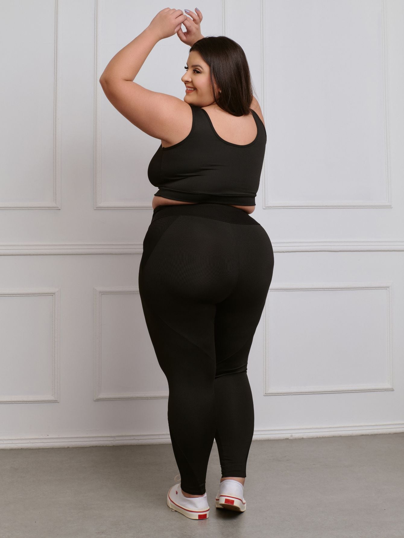 Conjunto Fitness Legging + Top S/bojo Plus Size
