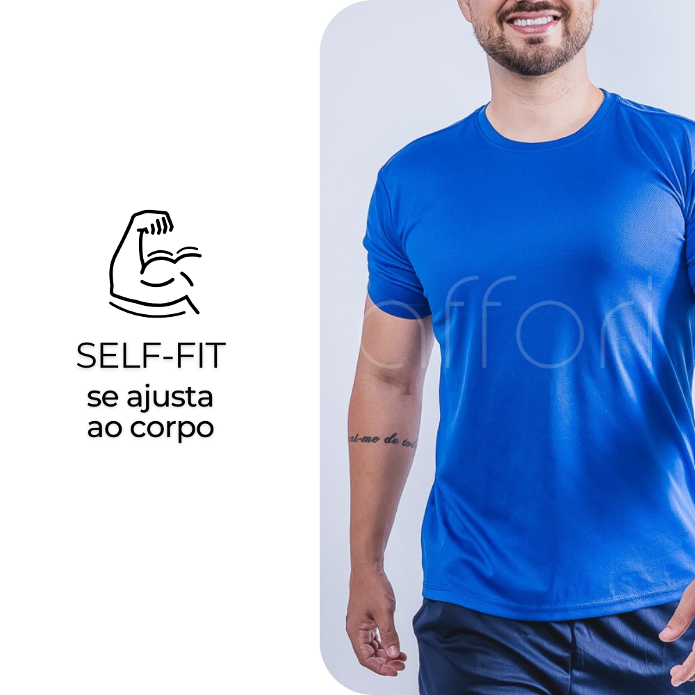 Kit 5 Camisetas Tecnológicas FitneSmart Masculinas
