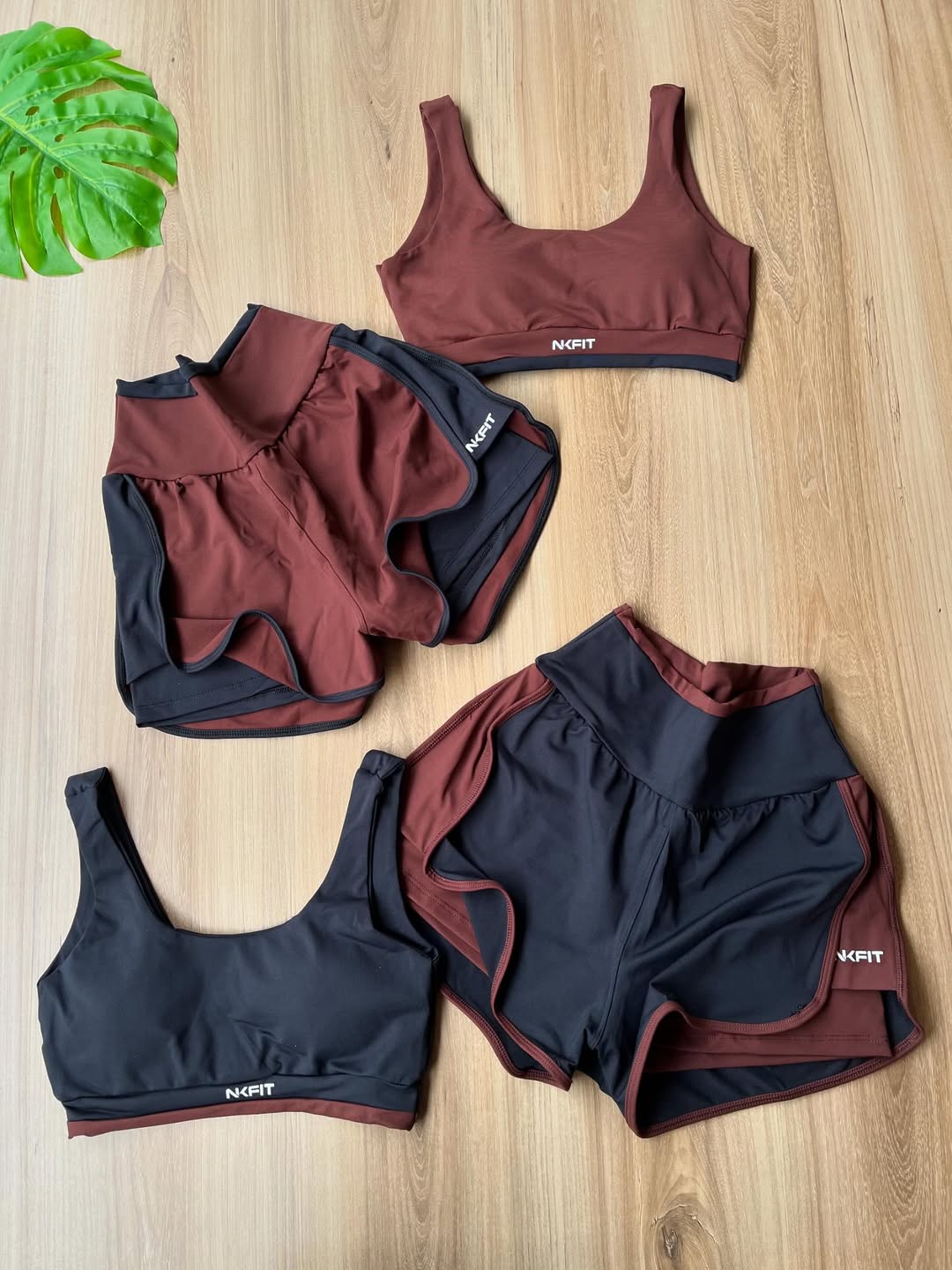 Trio Fitness- Top, short e jaqueta