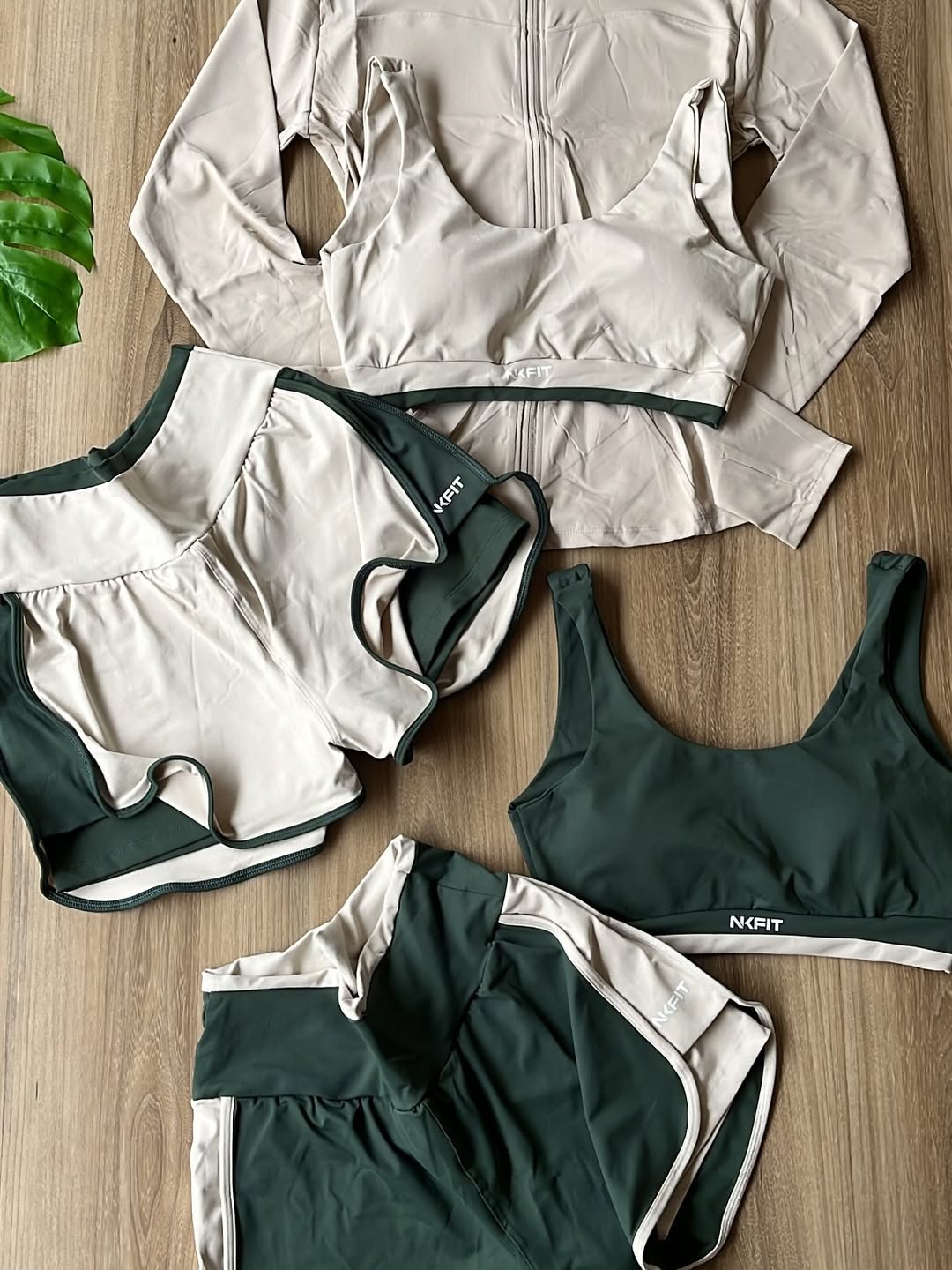 Trio Fitness- Top, short e jaqueta