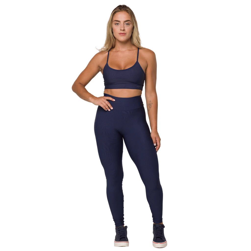 Conjunto Feminino Academia Top e Legging Com Bolso