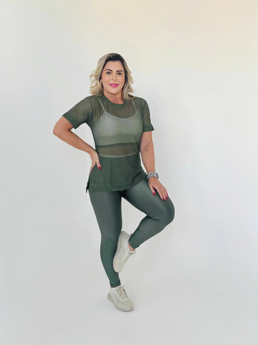 Conjunto Wonder - 3 Peças (Legging + Top + Cropped)