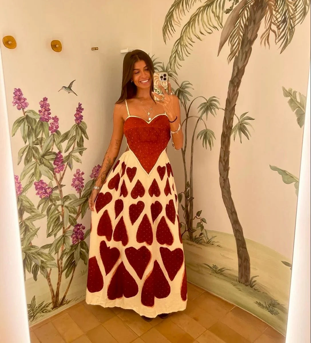 Vestido Maxi Coração