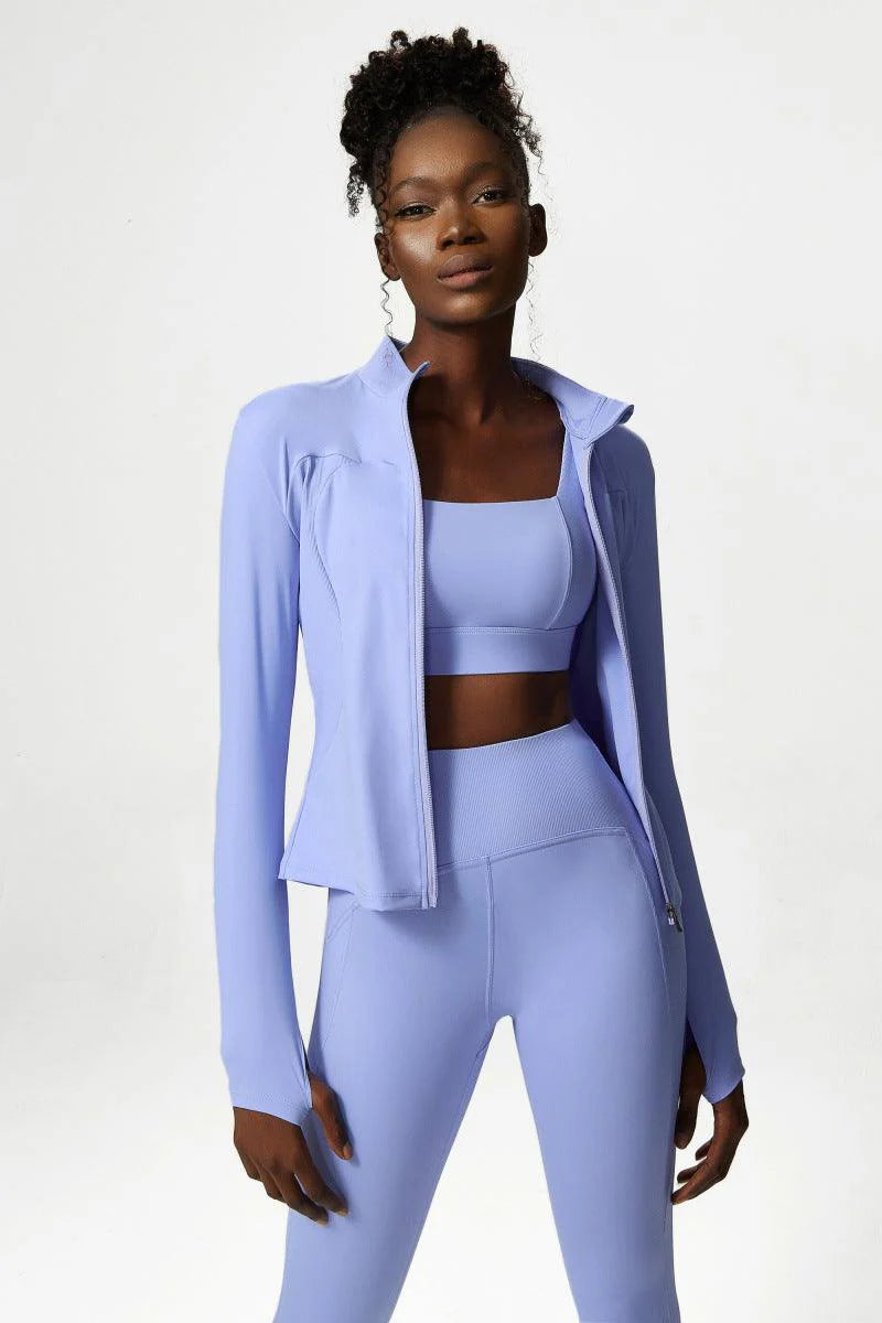 Trijunto Fit - 3 peças (legging, top e jaqueta)