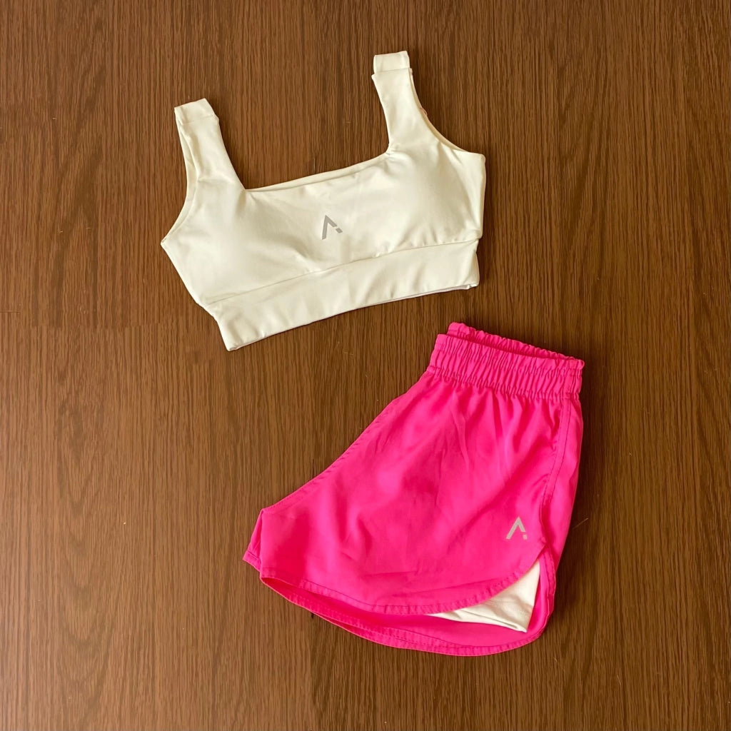 Conjunto Advance ( Top com bojo + Short Duplo )