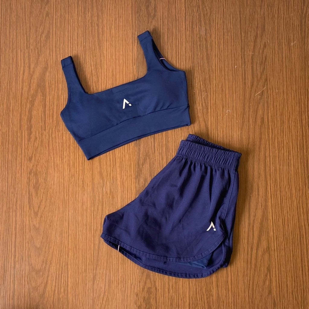 Conjunto Advance 2 peças   [Top com bojo + Short Duplo]