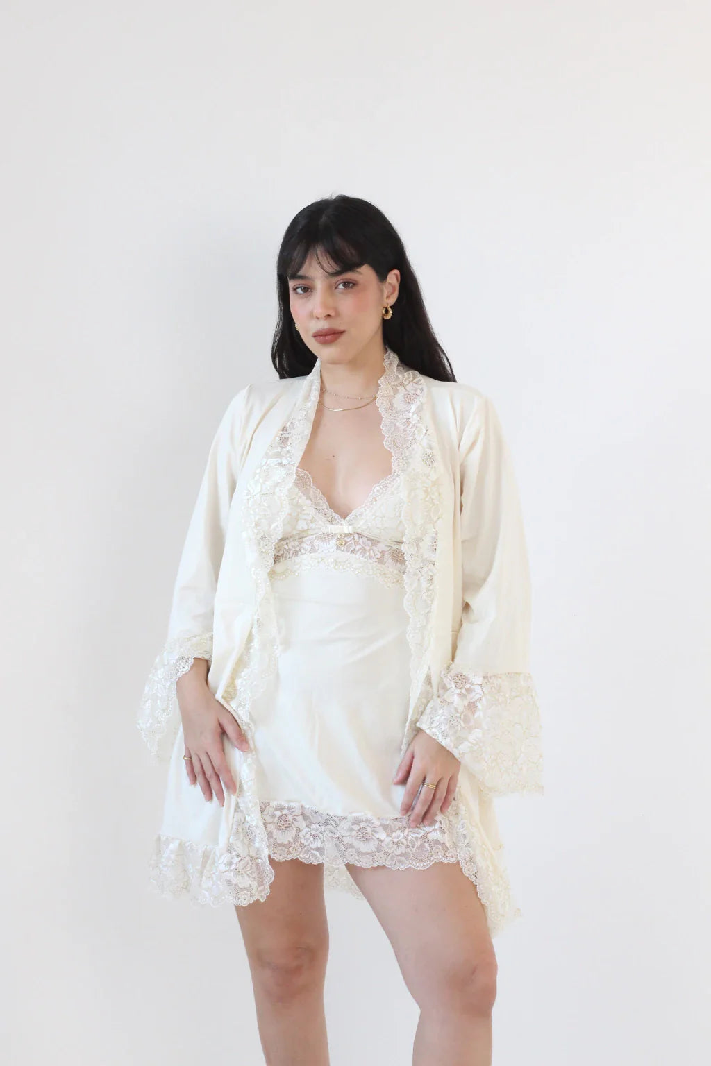 Kit Camisola Vênus (camisola + robe + calcinha)