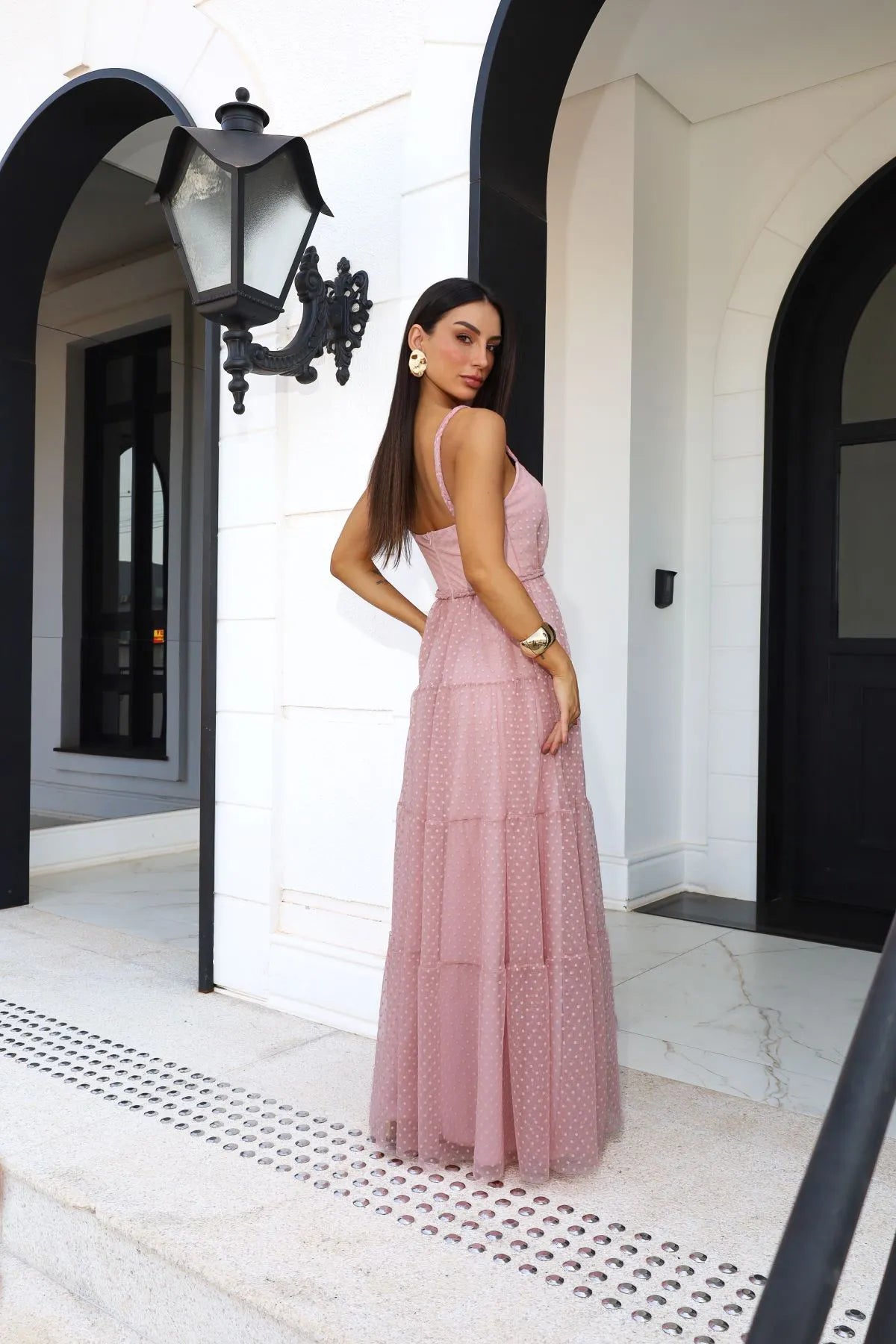 Vestido Longo Mabel Tule